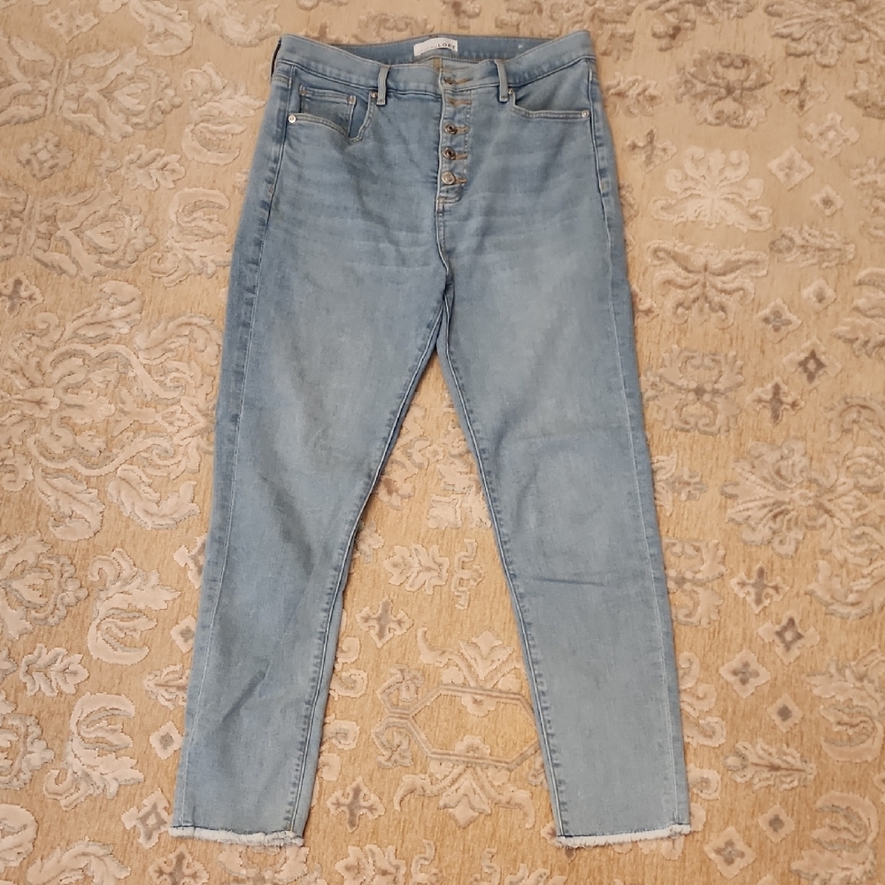Loft Light Blue Button-Fly Women's Jeans